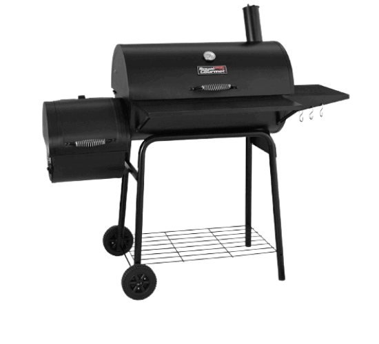 Royal Gourmet 30” Charcoal Grill and Offset Smoker for Camping