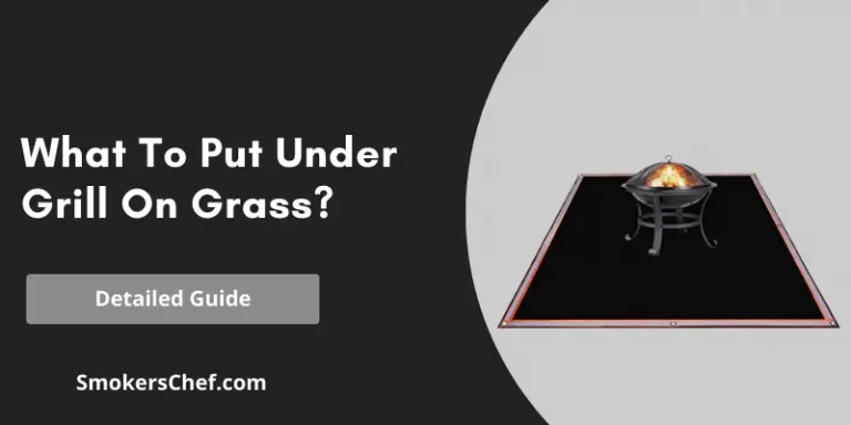 What To Put Under Grill On Grass